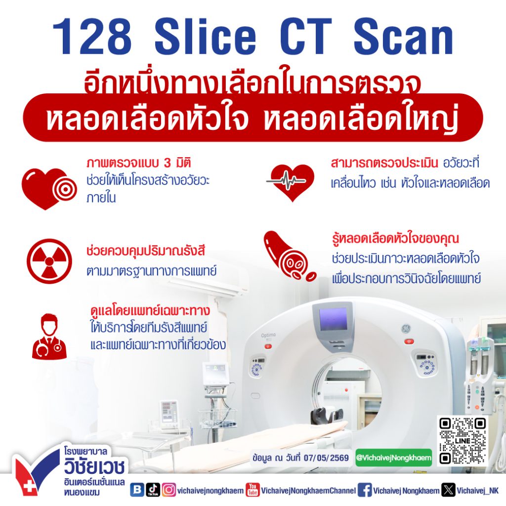 128 SLICE CT SCANE อีกหนึ่งทางเลือกในการตรวจ หลอดเลือดหัวใจ หลอดเลือดใหญ่
