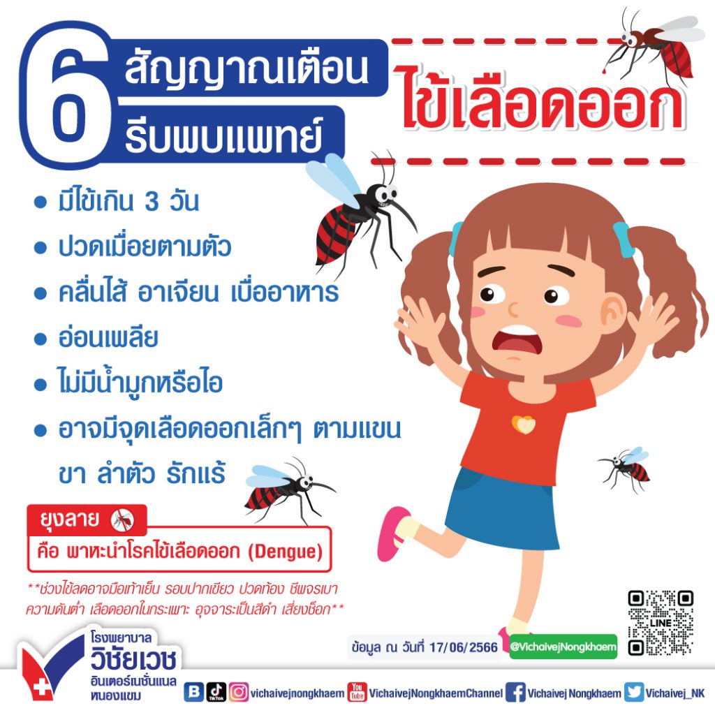 6 สัญญาณเตือนไข้เลือดออก รีบพบแพทย์