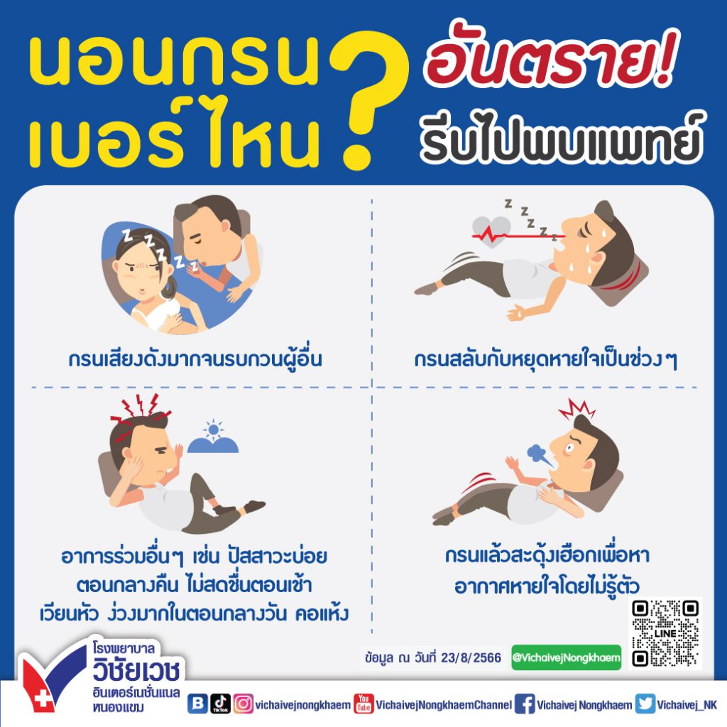 นอนกรนเบอร์ไหน อันตรายรีบไปพบแพทย์