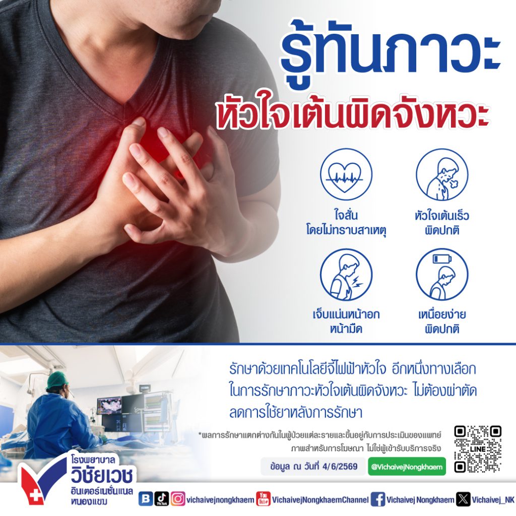 รู้ทันภาวะหัวใจเต้นผิดจังหวะ