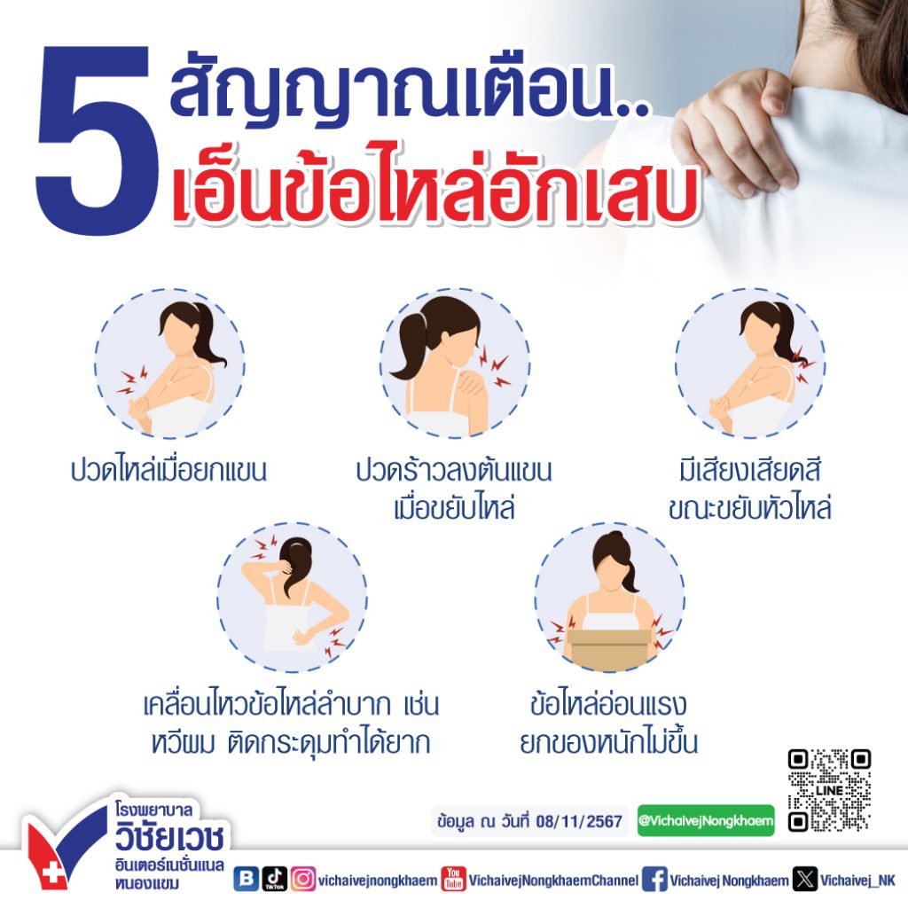 5 สัญญาณเตือน เอ็นข้อไหล่อักเสบ