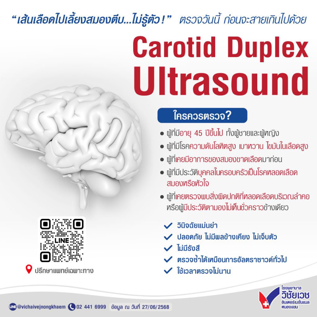 Carotid Duplex Ultrasound ใครควรตรวจ