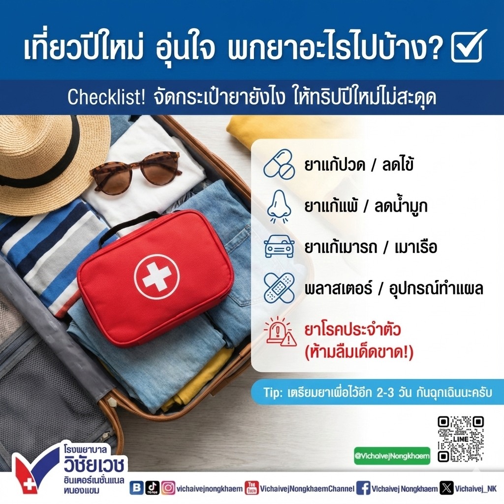 เที่ยวปีใหม่ อุ่นใจ พกยาอะไรไปบ้าง