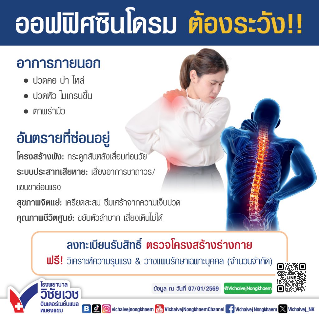 ออฟฟิศซินโดรม ต้องระวัง!!