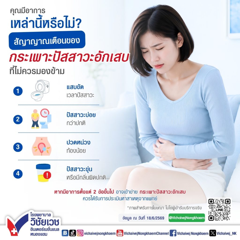 คุณมีอาการเหล่านี้หรือไม่? สัญญาณเตือนกระเพาะปัสสาวะอักเสบ ที่ไม่ควรมองข้าม